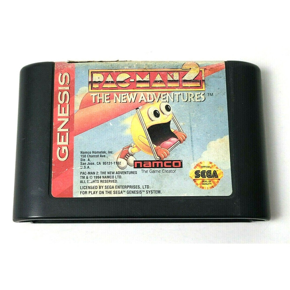 PAC-MAN 2 THE NEW ADVENTURES - SEGA GENESIS - GAME ONLY!
